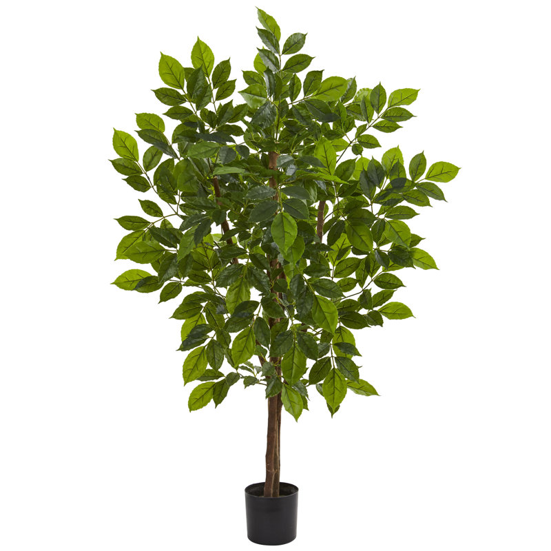 Charlton Home® 48" Artificial Birch Tree in Planter & Reviews Wayfair